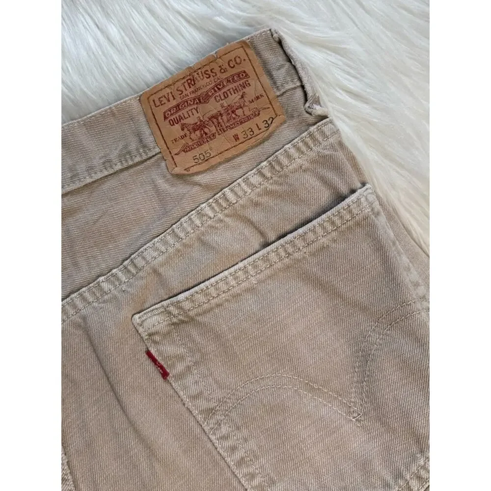 Levi’s 505 Tan Denim Regular Fit Cut Offs